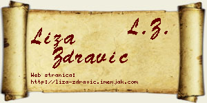 Liza Zdravić vizit kartica
